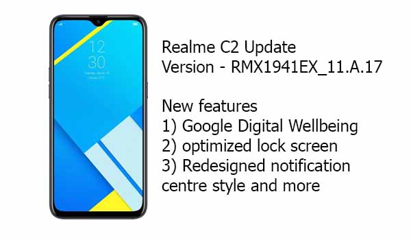 Latest Realme C2 Update