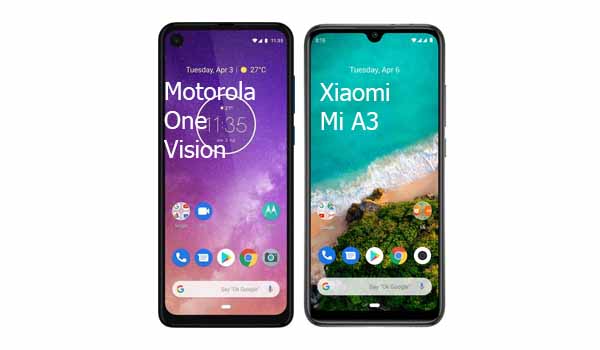 Motorola One Vision vs Xiaomi Mi A3 comparison