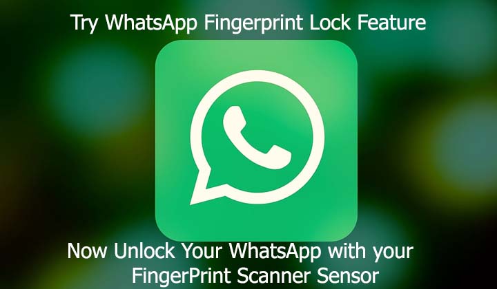 WhatsApp fingerprint lock feature