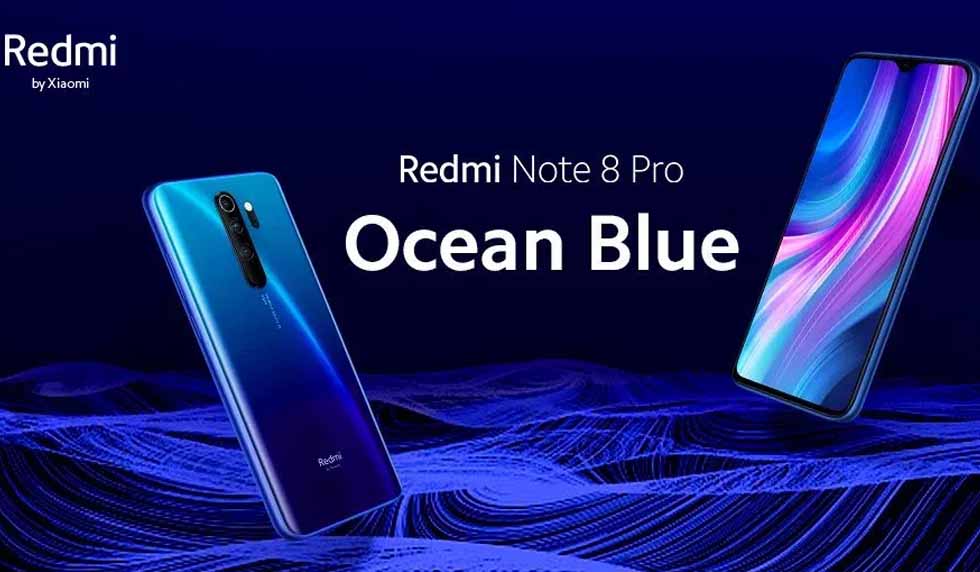 Xioami Redmi Note 8 pro Ocean Blue colour variant
