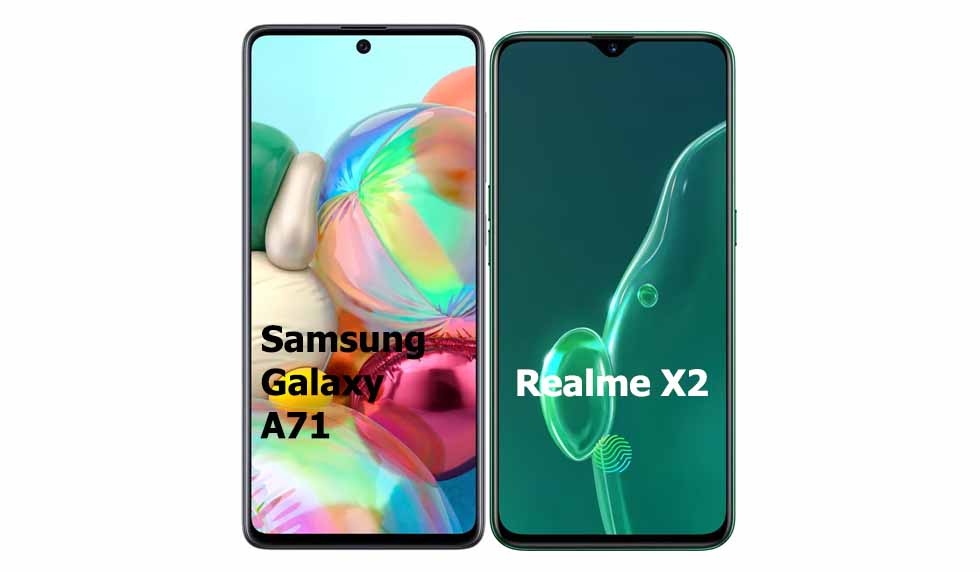 Realme X2 vs Samsung galaxy A71 Comparison