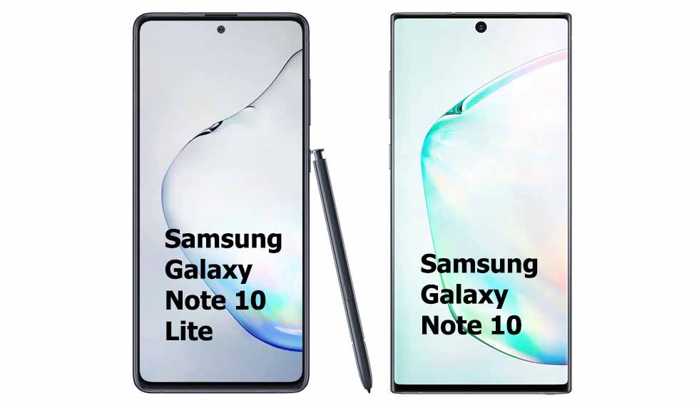 Samsung Galaxy Note 10 Lite vs Samsung Galaxy Note 10 Comparison