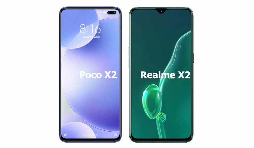 Poco X2 vs Realme X2 Comparison