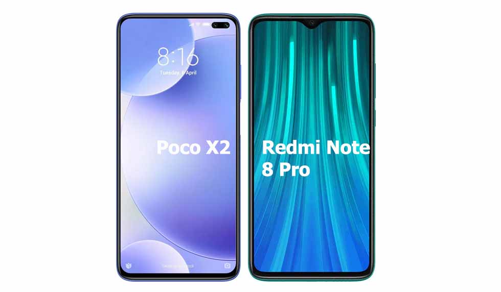 Poco X2 vs Redmi Note 8 Pro Comparison