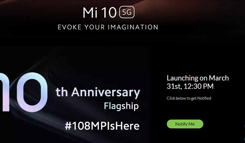 mi note 10 pro launch date