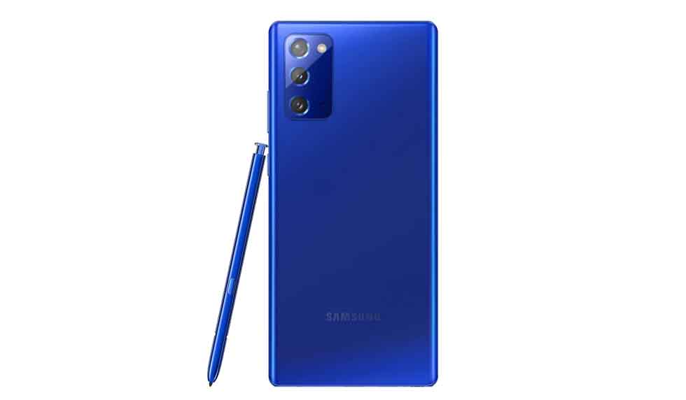 Samsung Galaxy Note 20 Mystic Blue colour